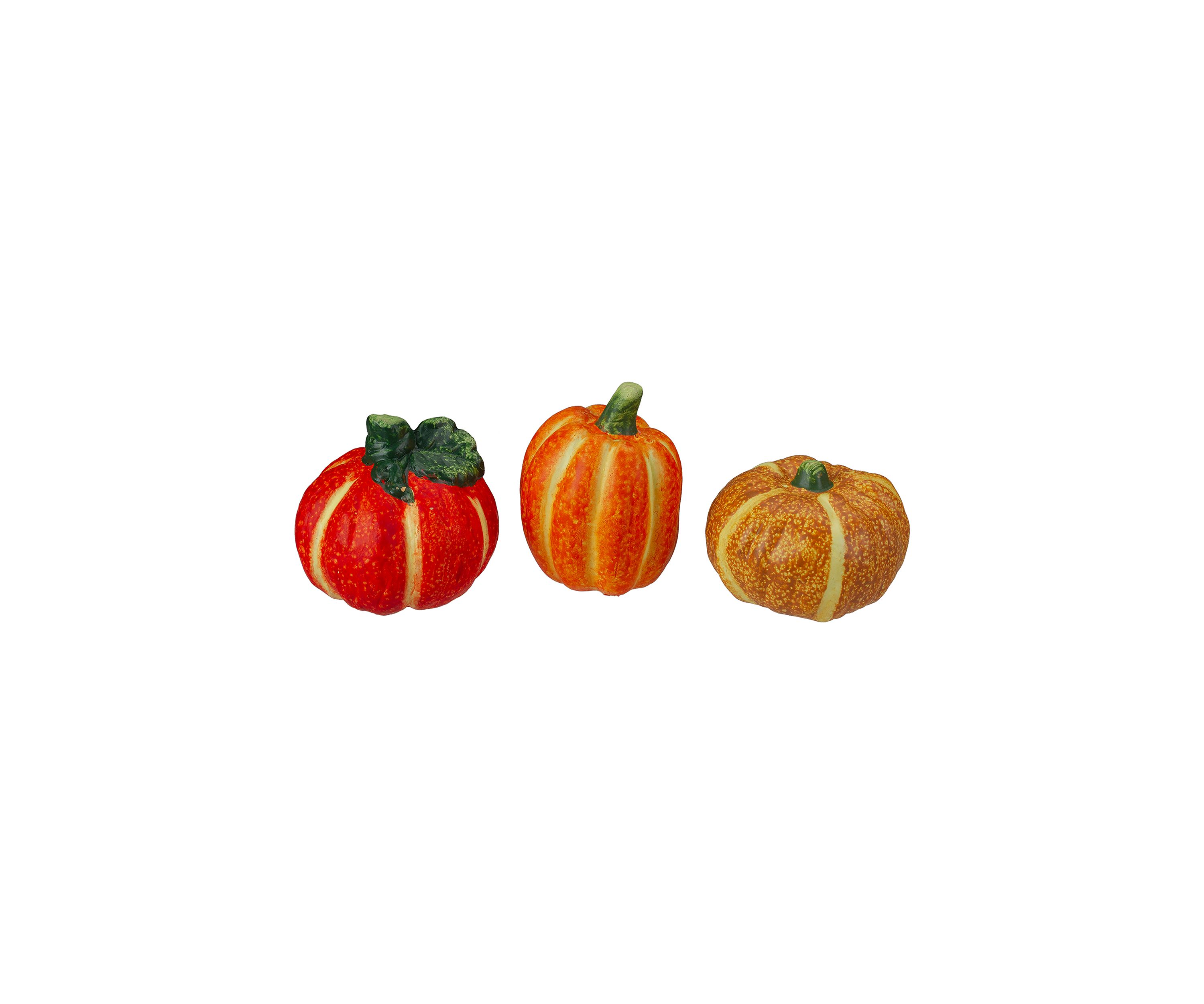 6pc Fall Harvest Ceramic Pumpkins Decoration Set