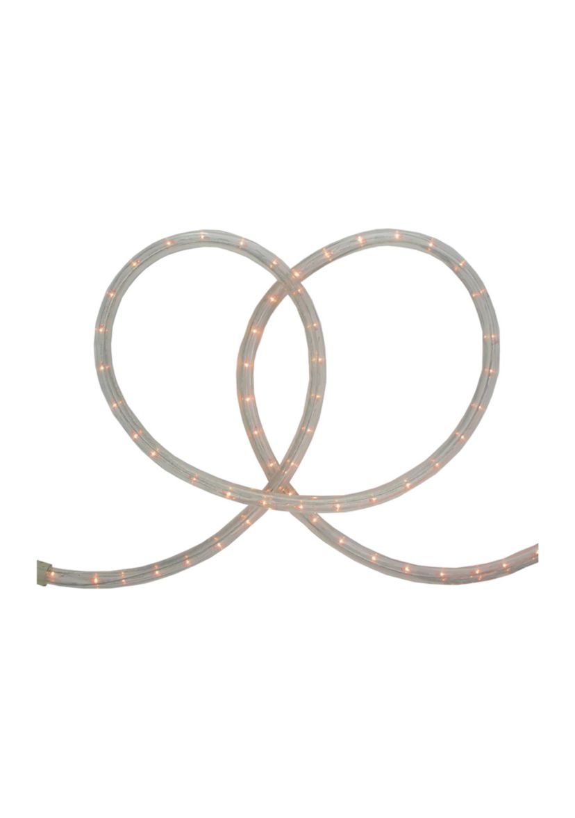 100ft Clear Incandescent Outdoor Christmas Rope Lights
