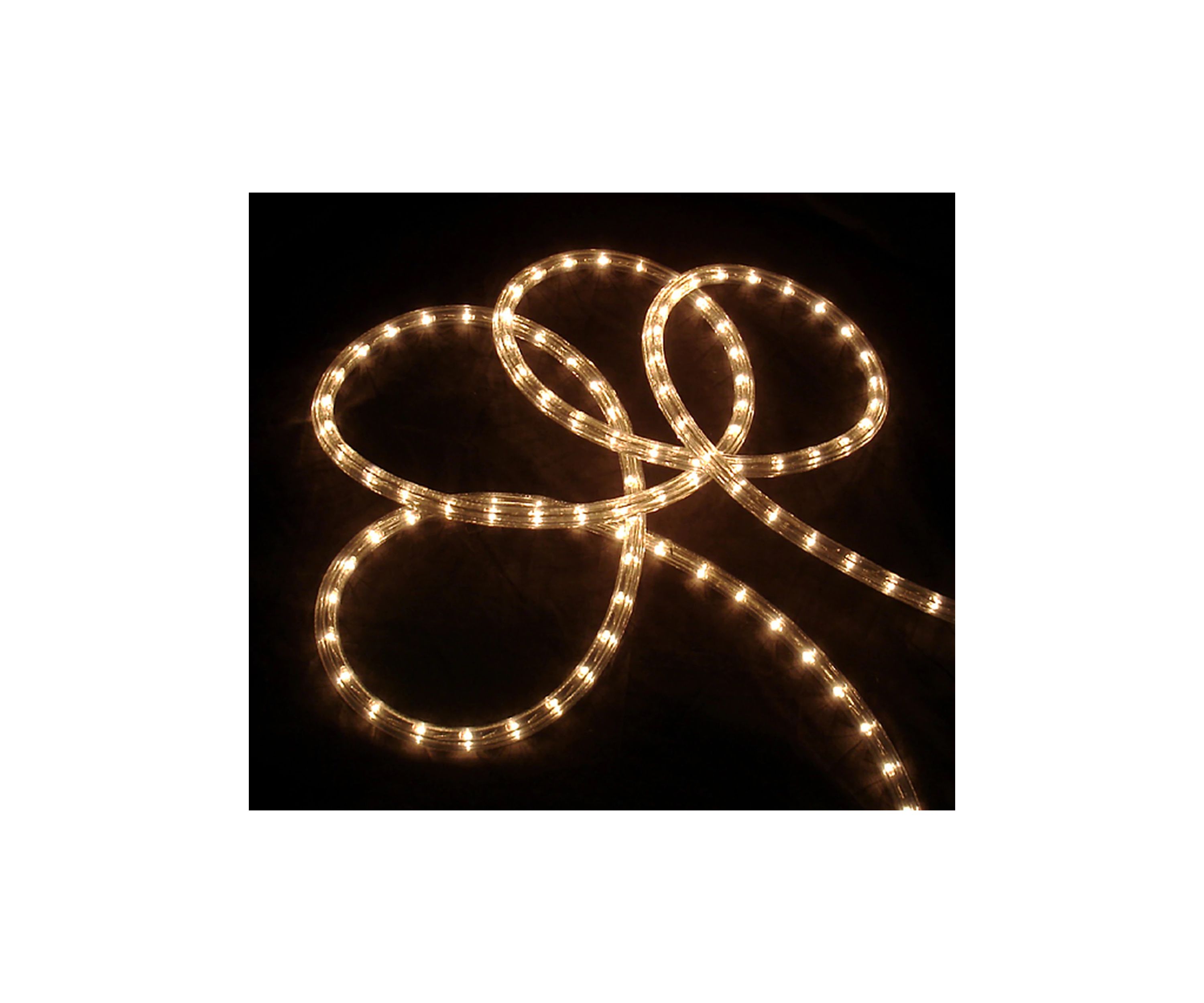 100ft Clear Incandescent Outdoor Christmas Rope Lights