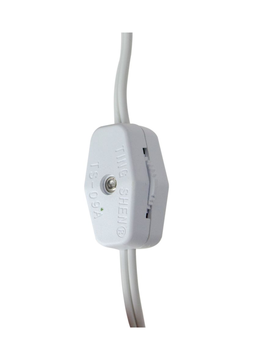 3-Count Clear C7 Christmas Light Set  8ft White Wire