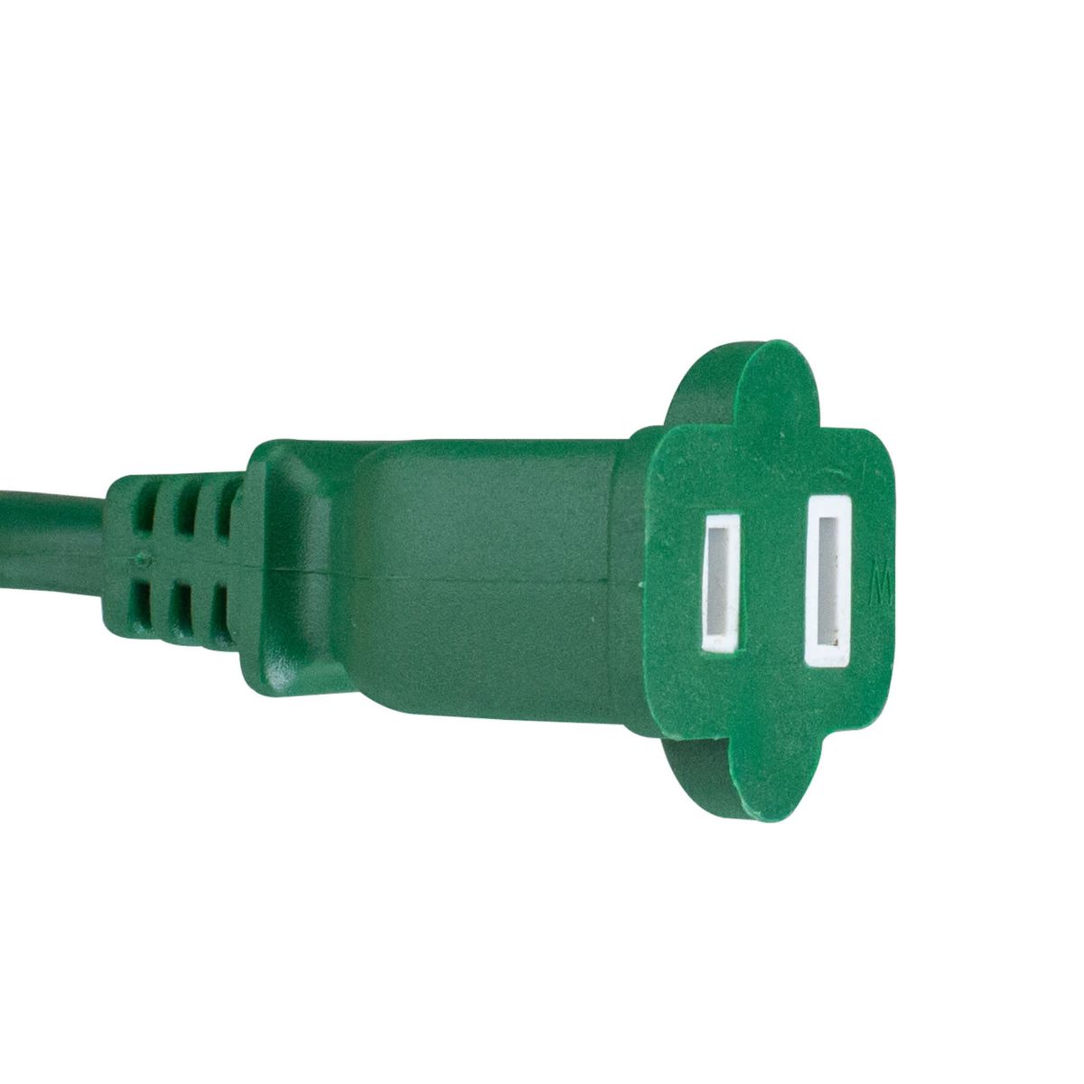 40 Green 2-Prong Outdoor Extension Power Cord with End Connector
