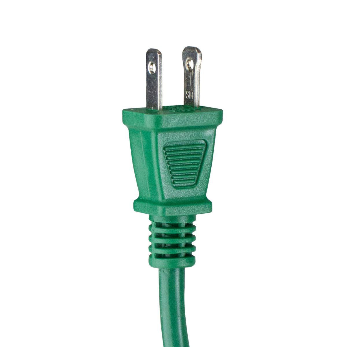 40 Green 2-Prong Outdoor Extension Power Cord with End Connector