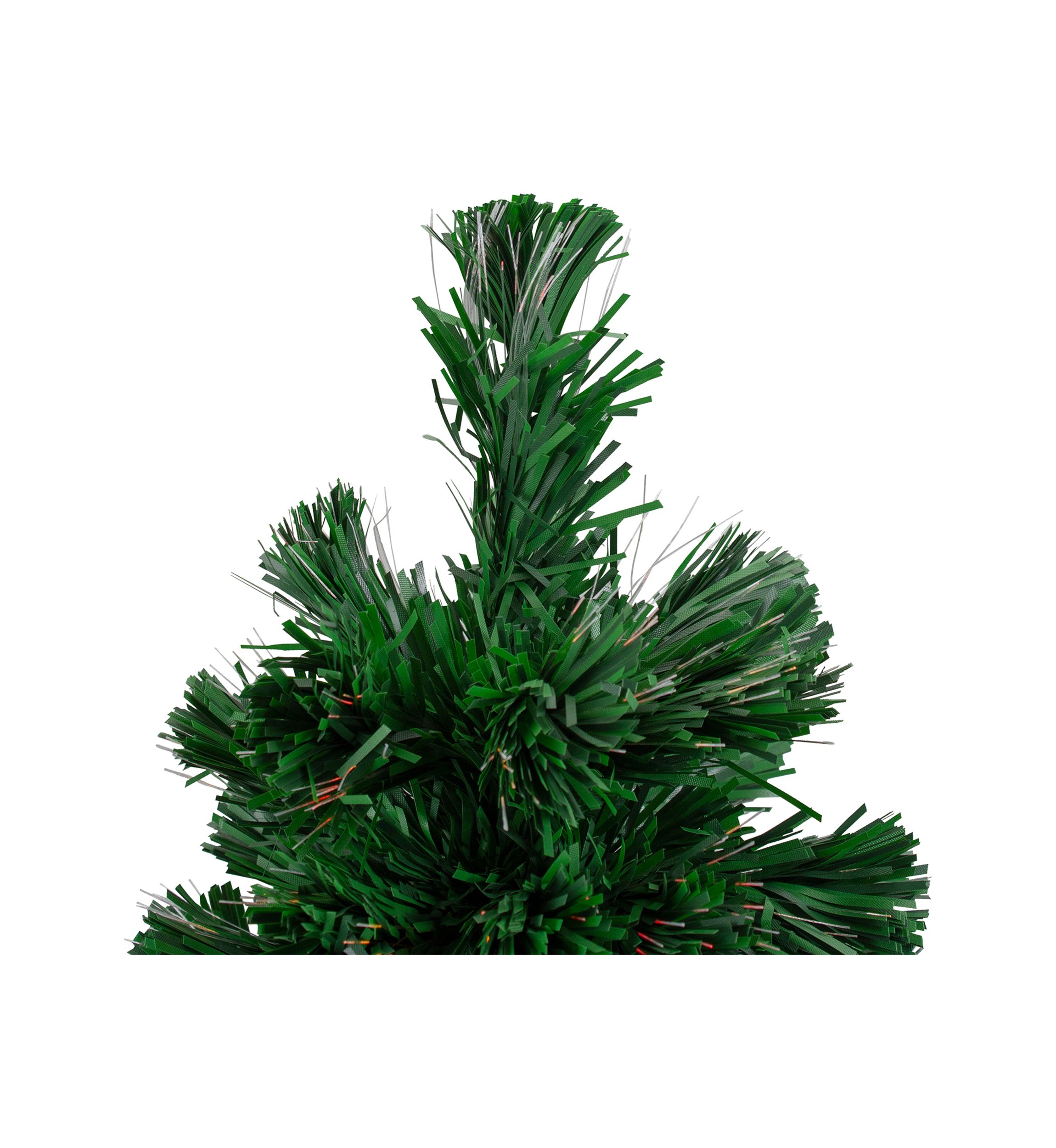 2 Pre-Lit Medium Color Changing Fiber Optic Artificial Christmas Tree