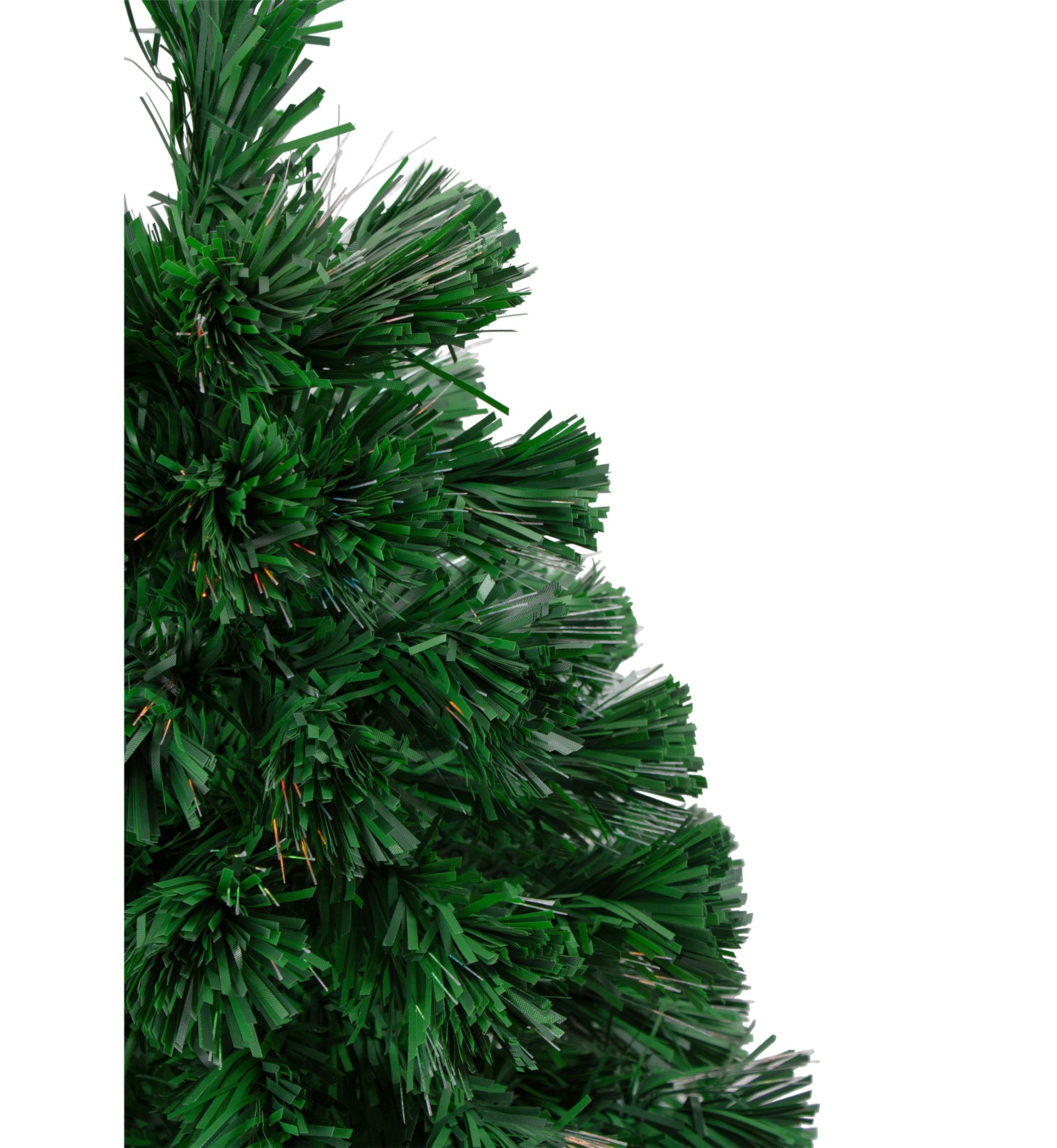 2 Pre-Lit Medium Color Changing Fiber Optic Artificial Christmas Tree