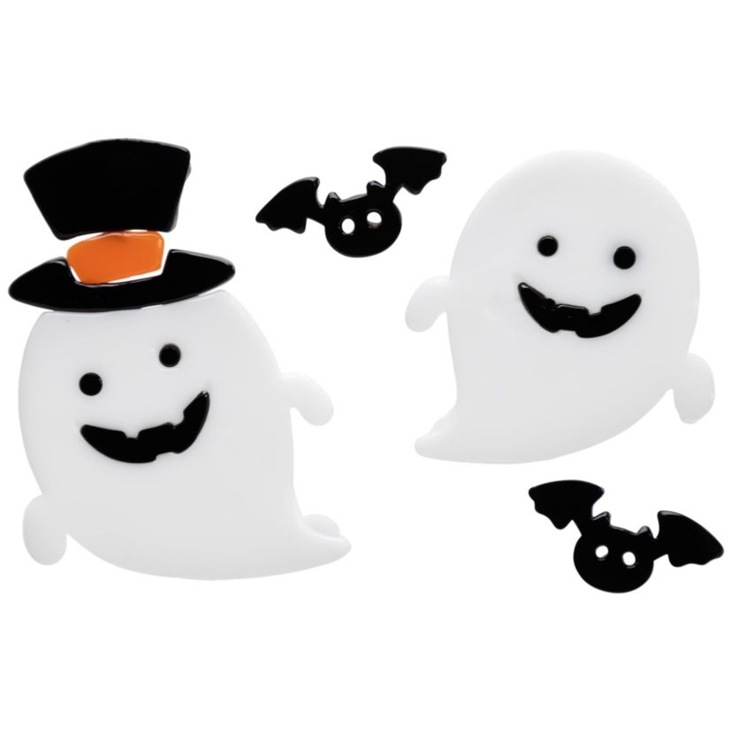 Jack O Lantern and Ghost "Boo" Halloween Gel Window Clings - 9pc
