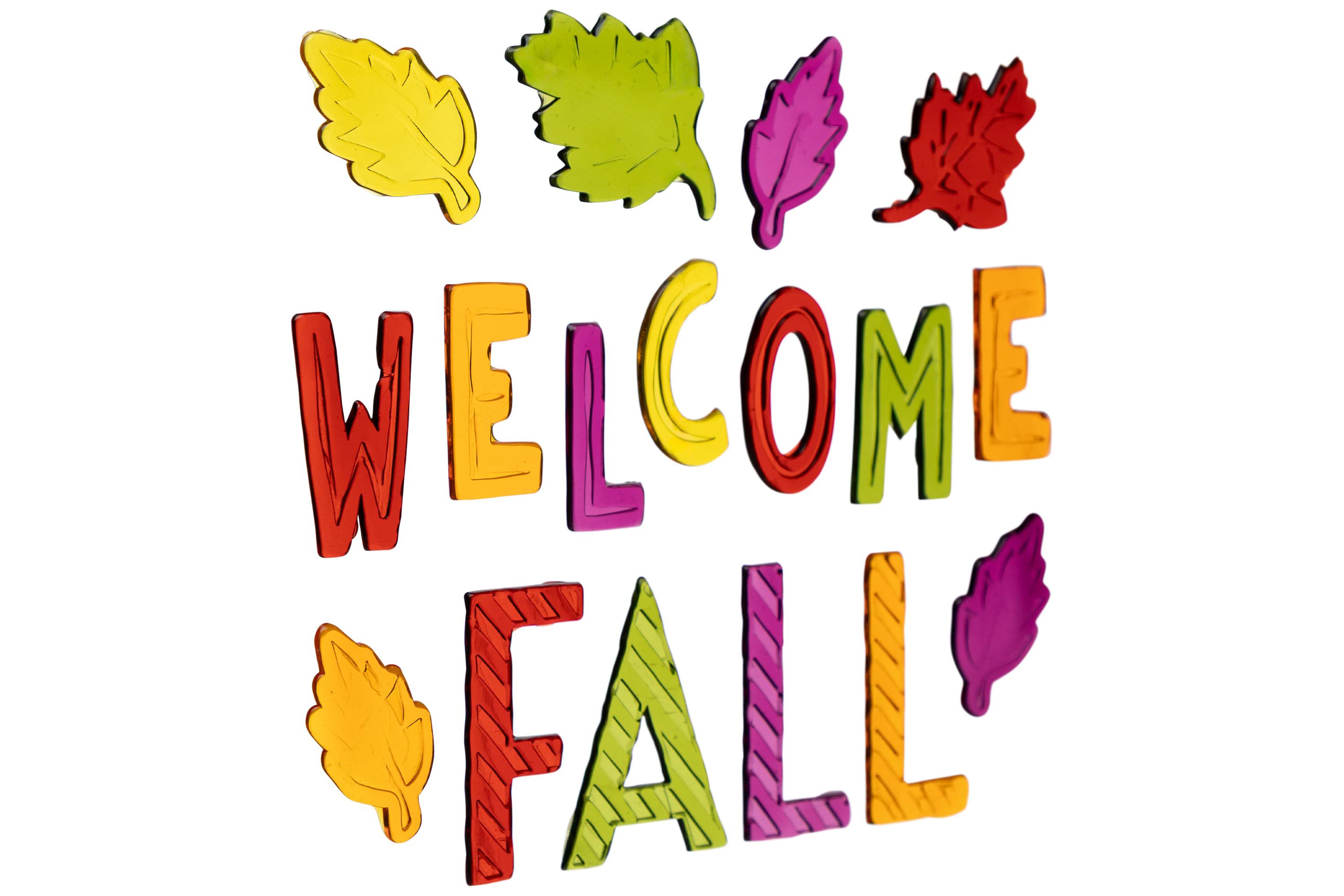 17-Piece Welcome Fall Thanksgiving Gel Window Clings