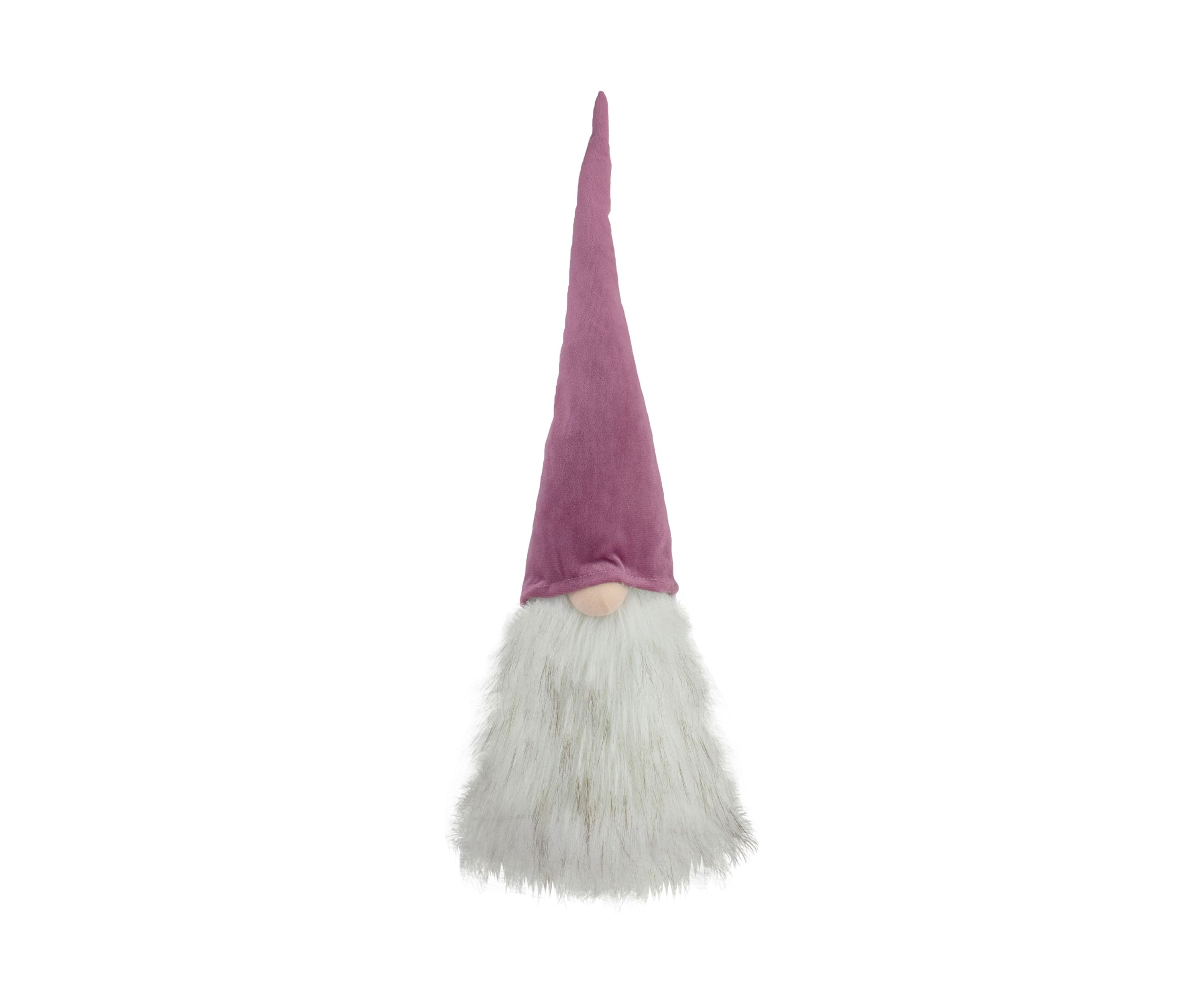 17Inch Mauve Battery Operated Lighted Gnome Christmas Decoration