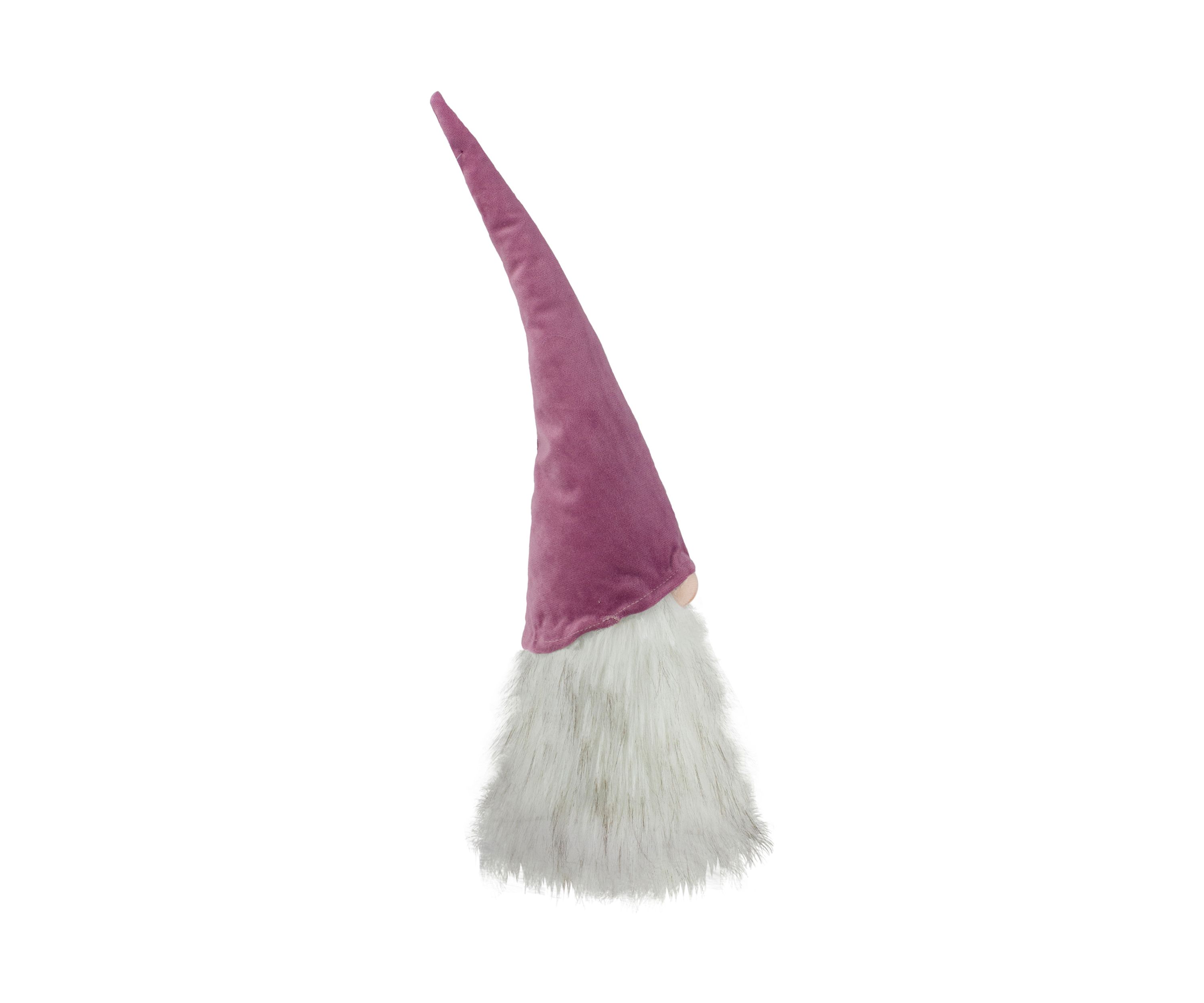 17Inch Mauve Battery Operated Lighted Gnome Christmas Decoration