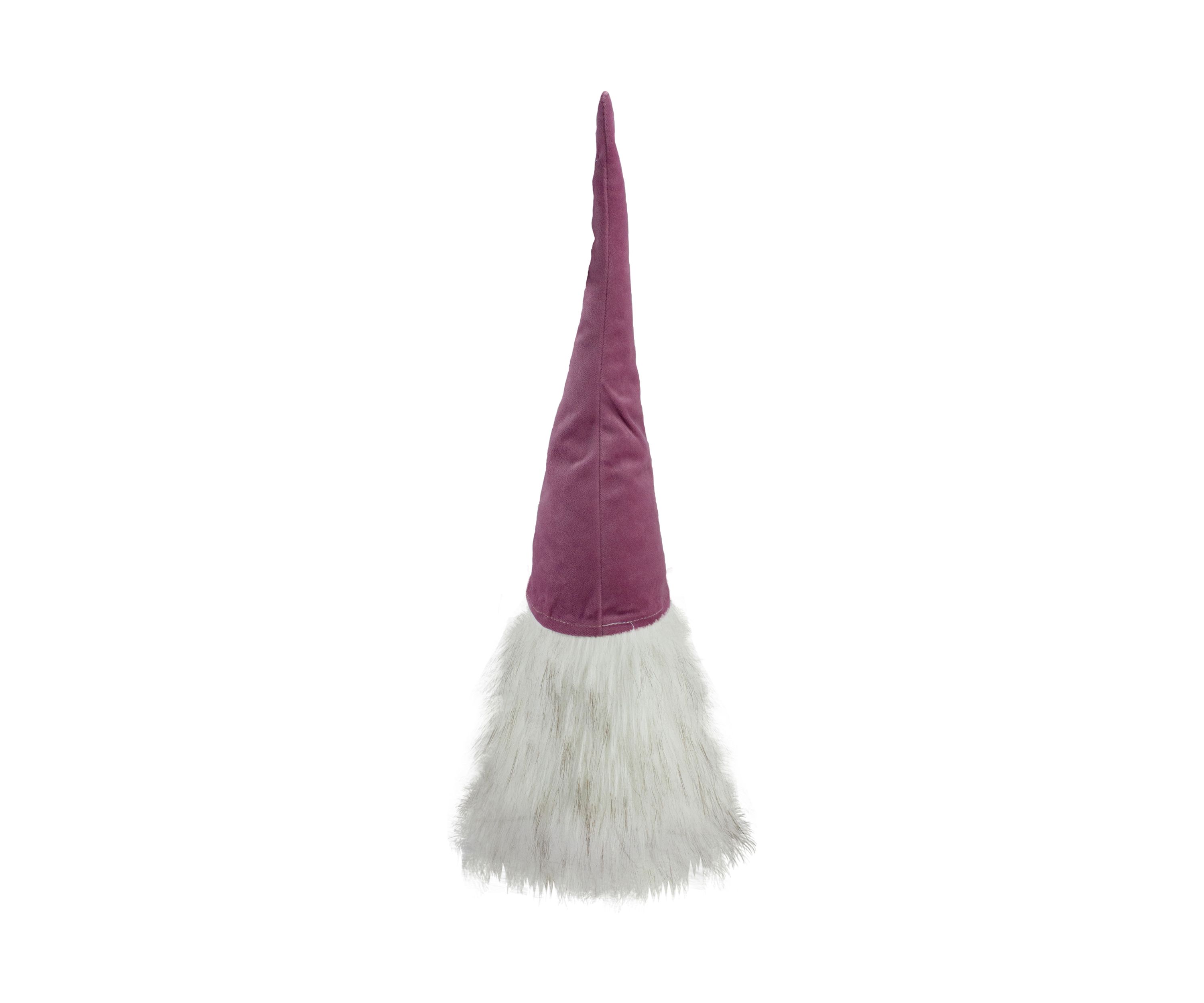 17Inch Mauve Battery Operated Lighted Gnome Christmas Decoration