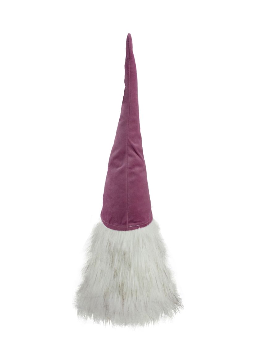 17Inch Mauve Battery Operated Lighted Gnome Christmas Decoration