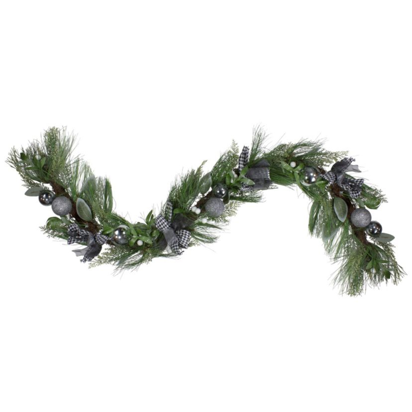 Real Touch™️ Winter Foliage and Berries Artificial Christmas Garland - 6 x 12" - Unlit