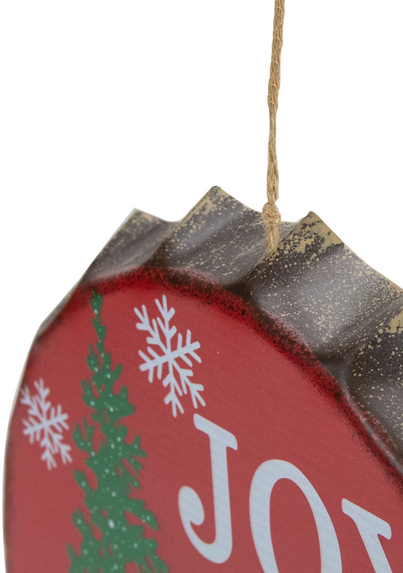 12Inch Red and Green Joy to the World Christmas Wall Decor