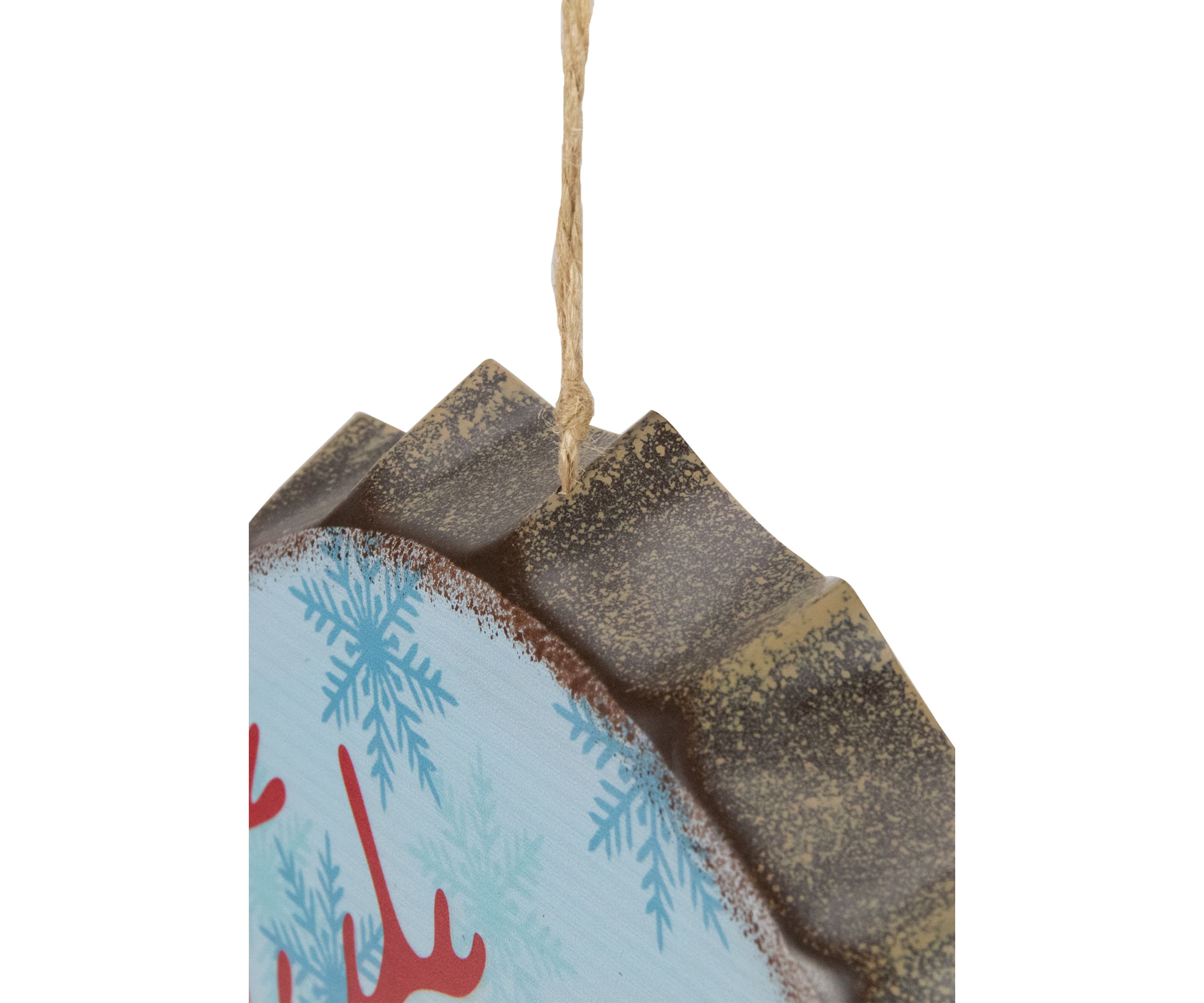 12Inch Blue and Red Happy Holidays Christmas Wall Decor