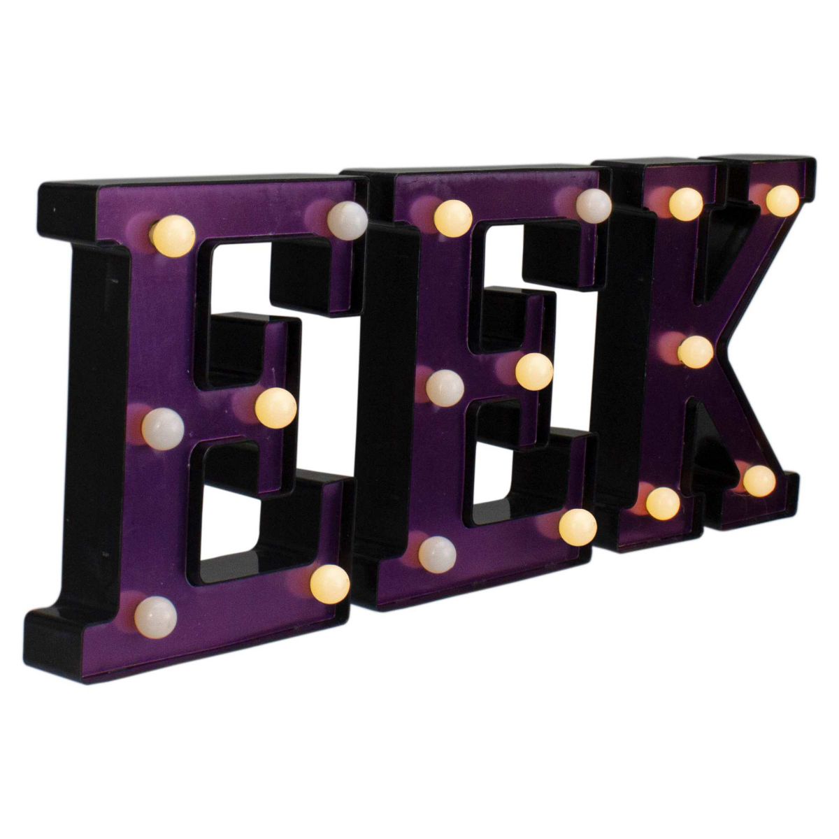 6.5" LED Lighted EEK Halloween Marquee Sign