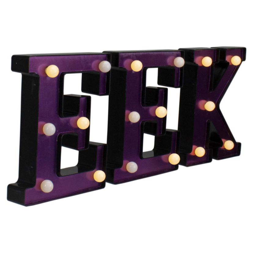 6.5" LED Lighted EEK Halloween Marquee Sign