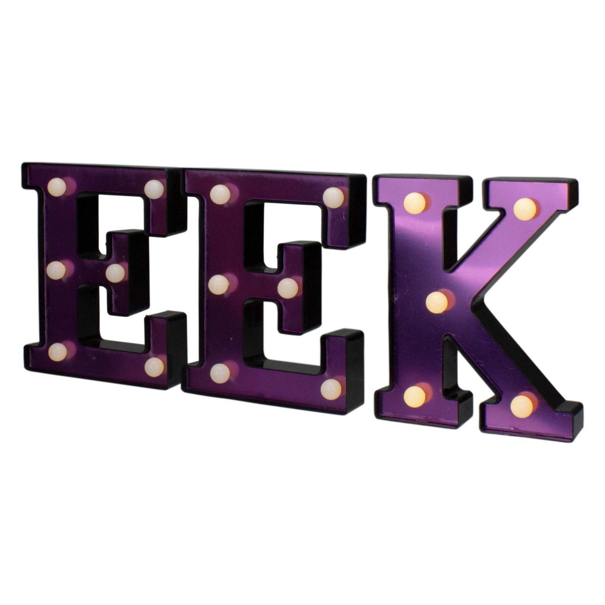 6.5" LED Lighted EEK Halloween Marquee Sign