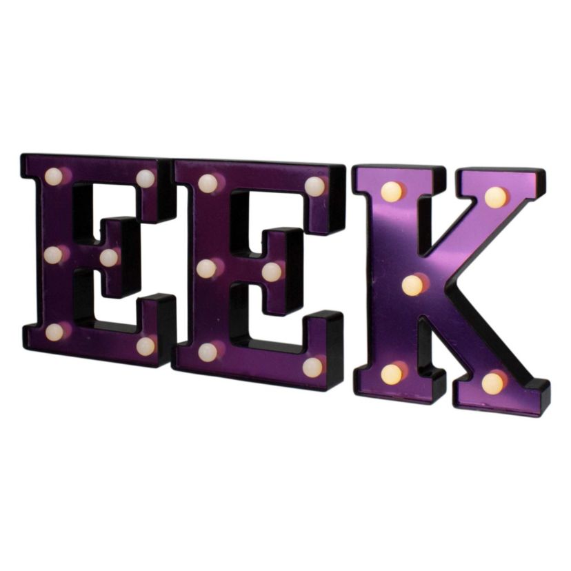 6.5" LED Lighted EEK Halloween Marquee Sign