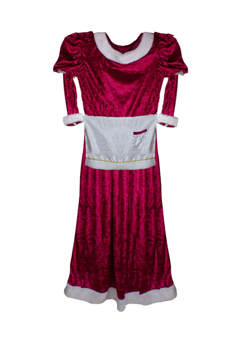 Girls Mrs. Claus Costume Set - 10-14 Years