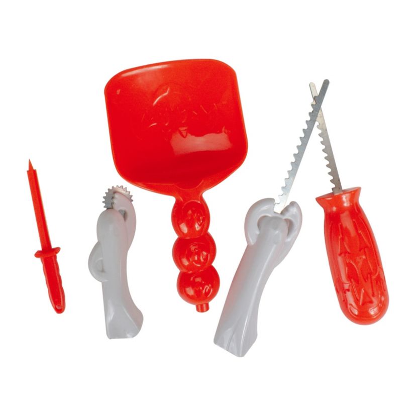 11inch White and Orange Pumpkin Carving Kit