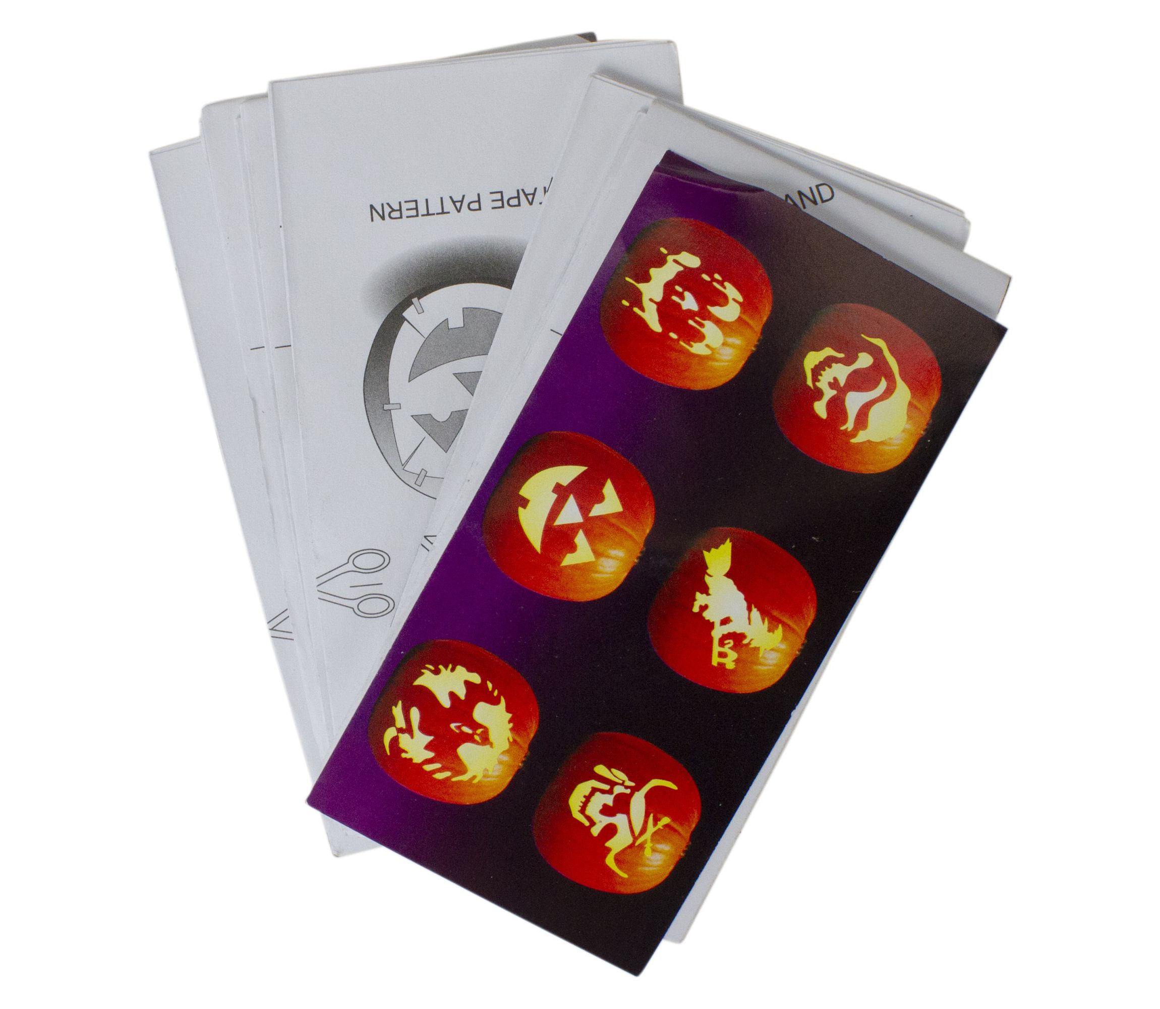 4-Piece Pumpkin Carving Kit with Stencils