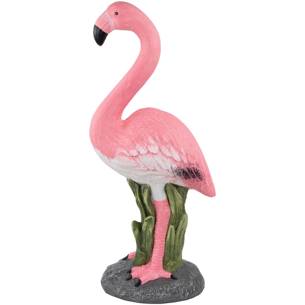 25" Standing Pink Flamingo Outdoor Garden Statue