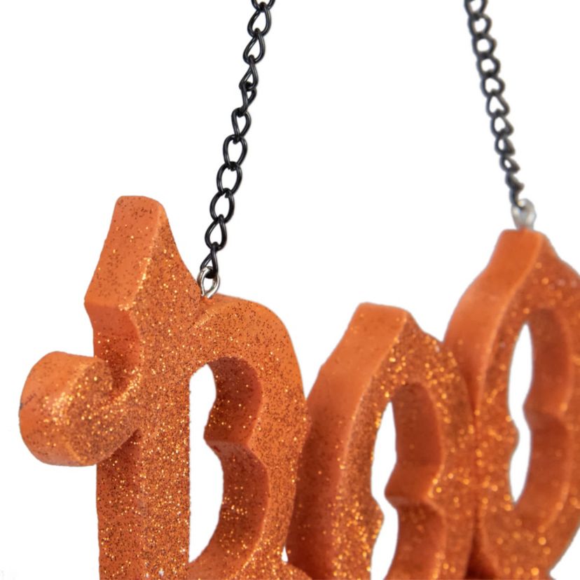 Set of 3 Boo Spooky and Beware Hanging Halloween Signs 5.75"