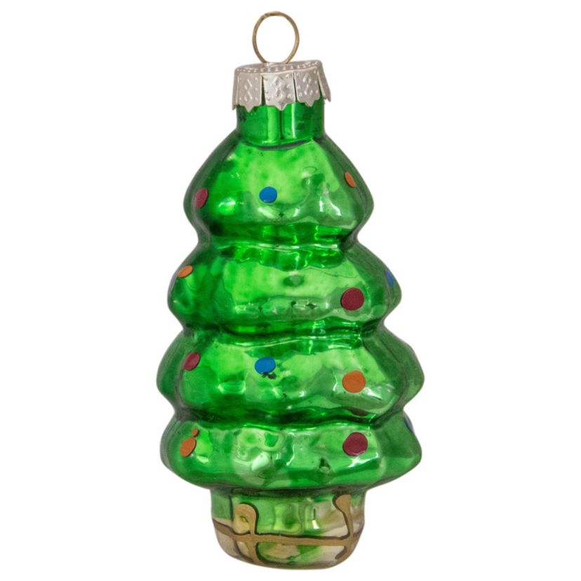 Set of 20 Holiday Figurines Glass Christmas Ornaments 1.75"