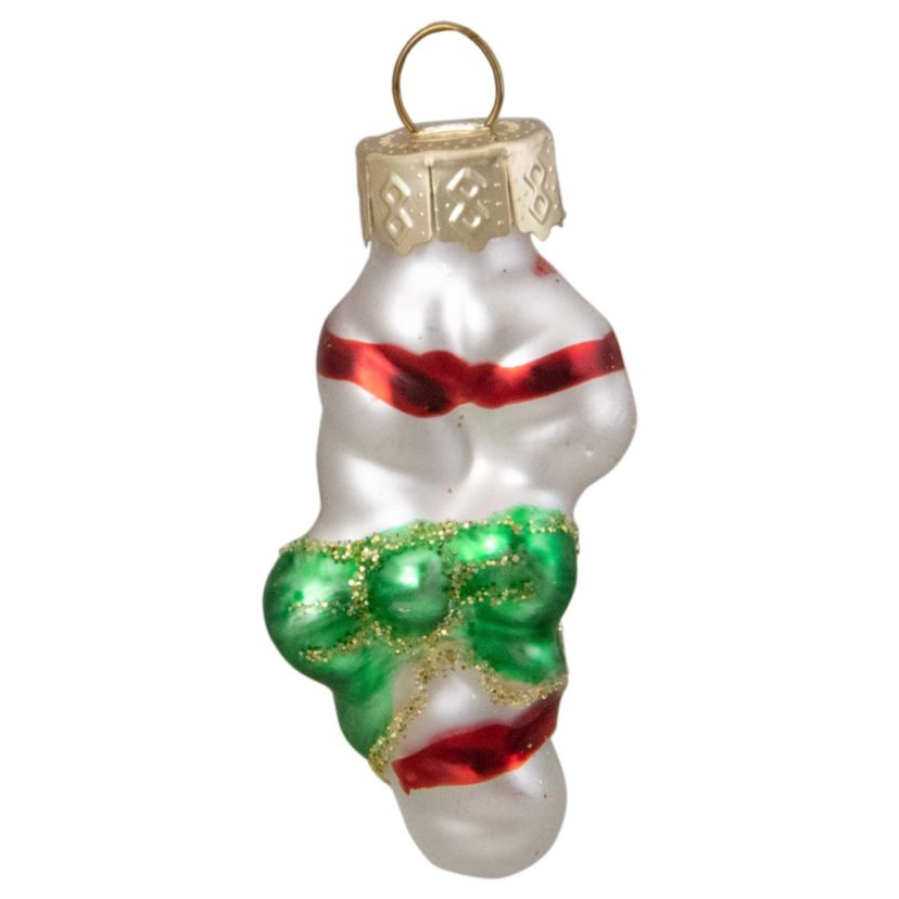 Set of 20 Holiday Figurines Glass Christmas Ornaments 1.75"