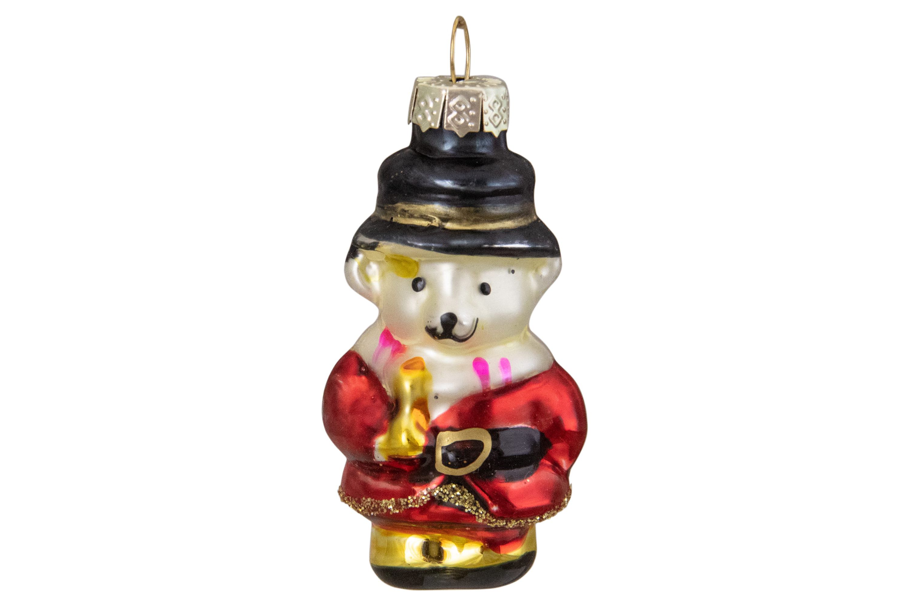 Set of 20 Holiday Figurines Glass Christmas Ornaments 1.75"