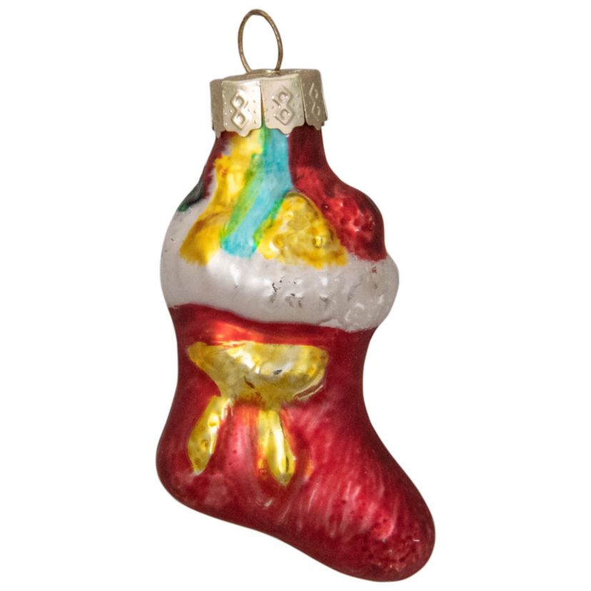 Set of 20 Holiday Figurines Glass Christmas Ornaments 1.75"