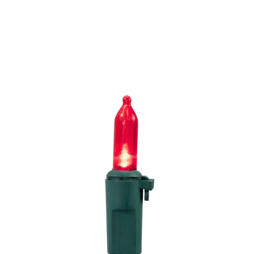 LED Mini Patriotic String Lights - Red  White and Blue - 32.75 - Green Wire - 100ct