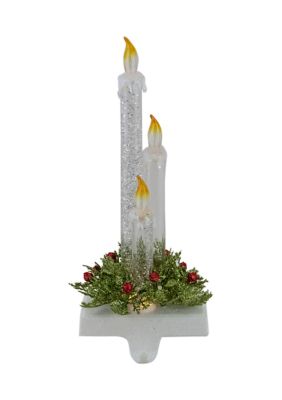 Northlight 9Inch Battery Operated Led Lighted Candle Christmas Stocking Holder