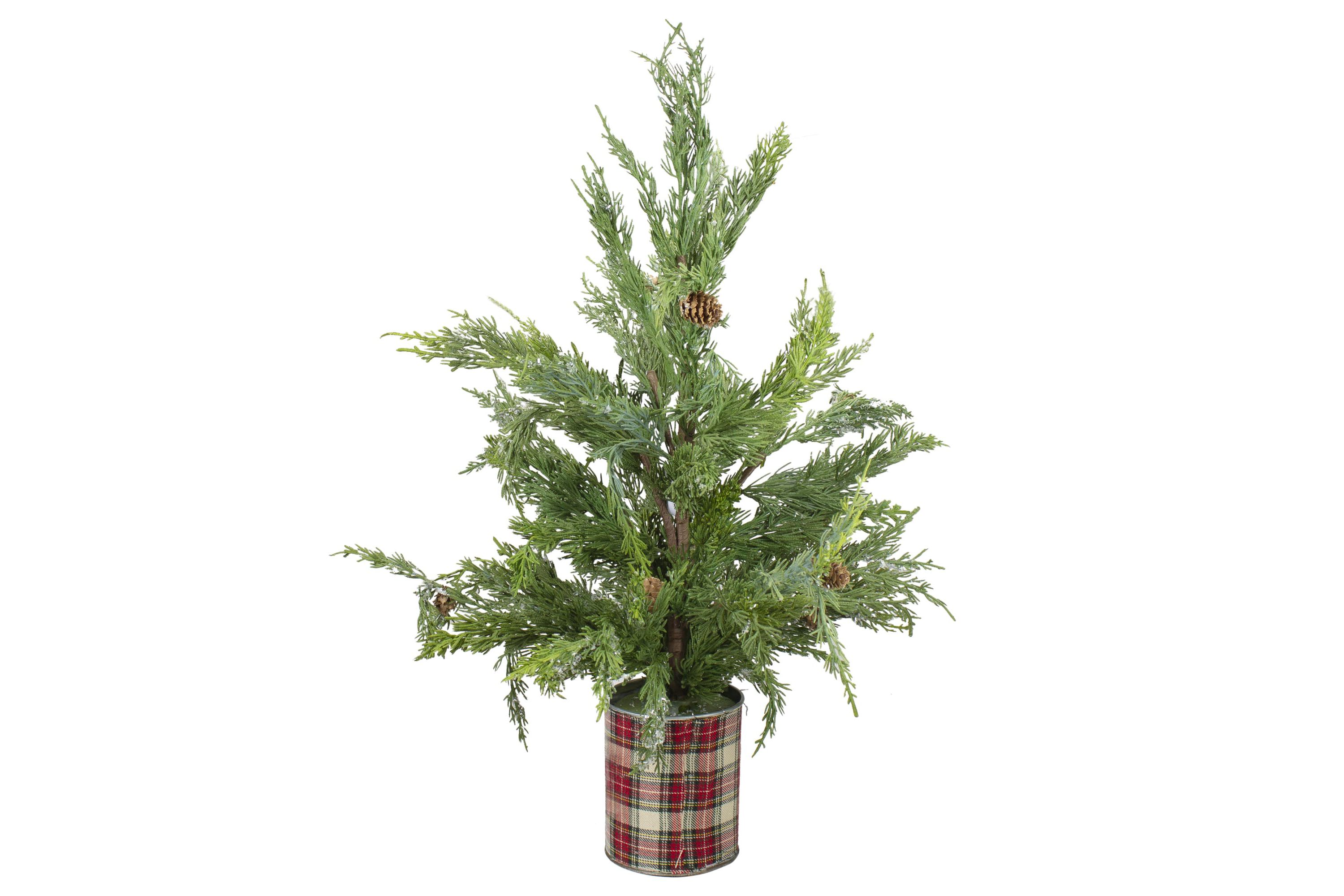 Real Touch™️ Potted Iced Cedar Artificial Christmas Tree - 24" - Unlit