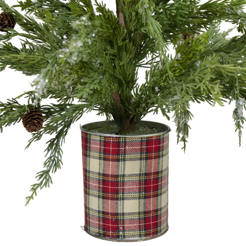 Real Touch™️ Potted Iced Cedar Artificial Christmas Tree - 24" - Unlit