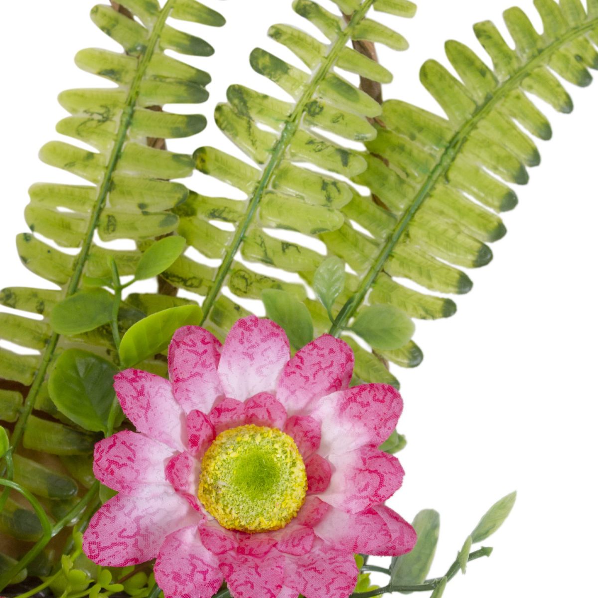 Rabbit Couple "Welcome" Floral Spring Wreath 16-Inch