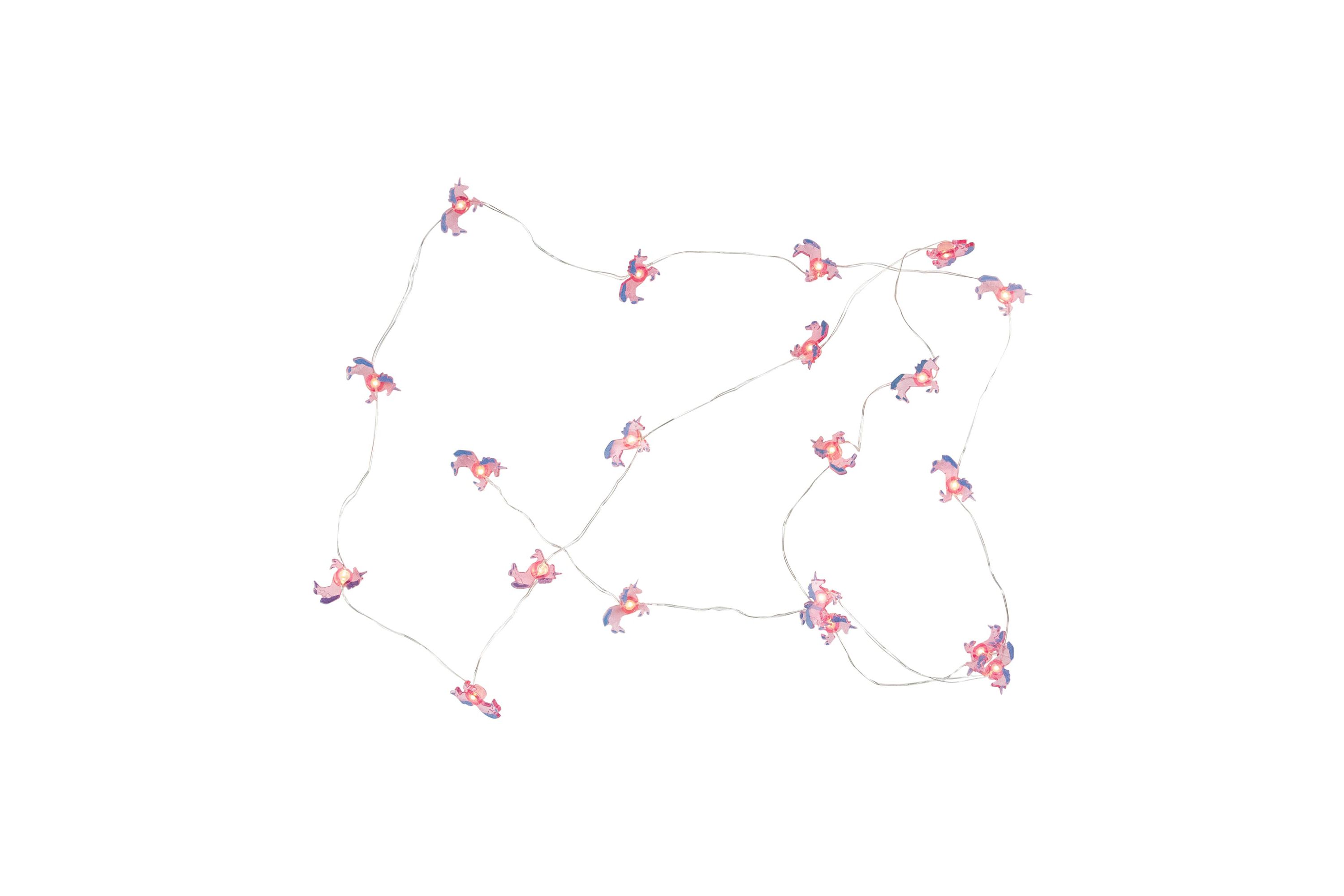 10-Count LED Pink Unicorn Fairy Lights - Warm White
