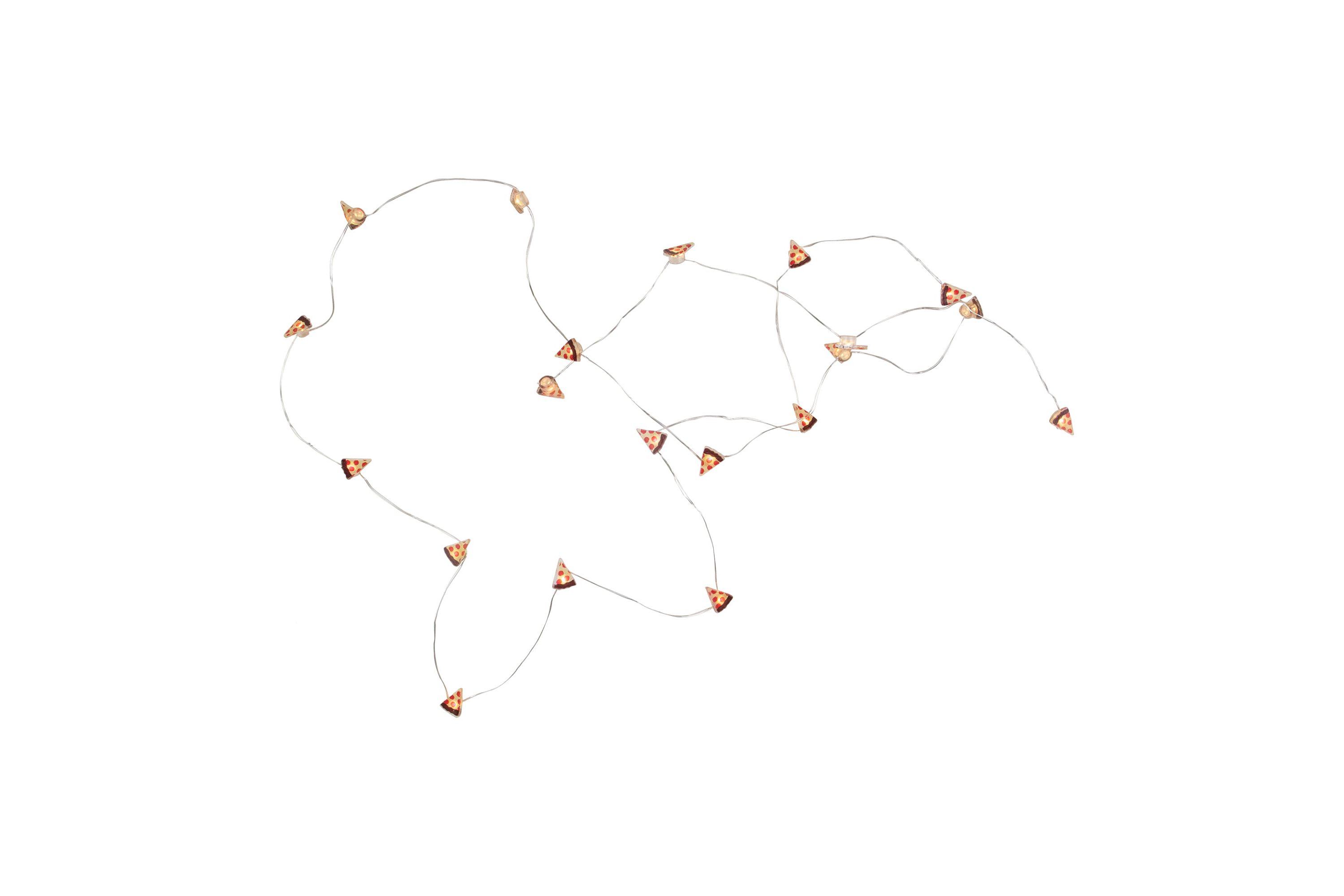10-Count LED Pizza Fairy Lights - Warm White