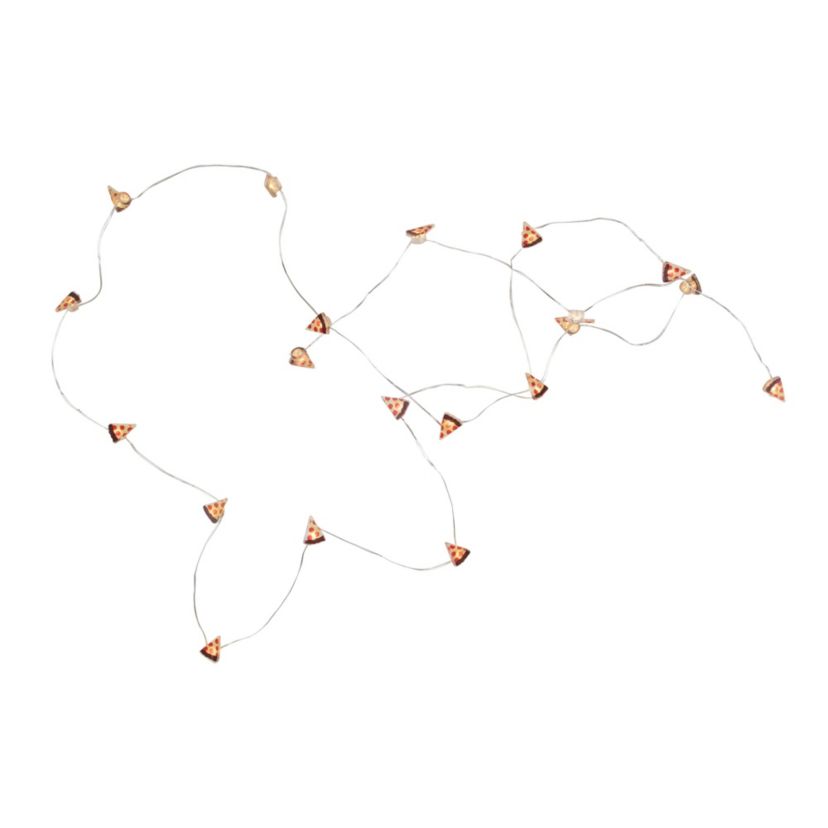 10-Count LED Pizza Fairy Lights - Warm White