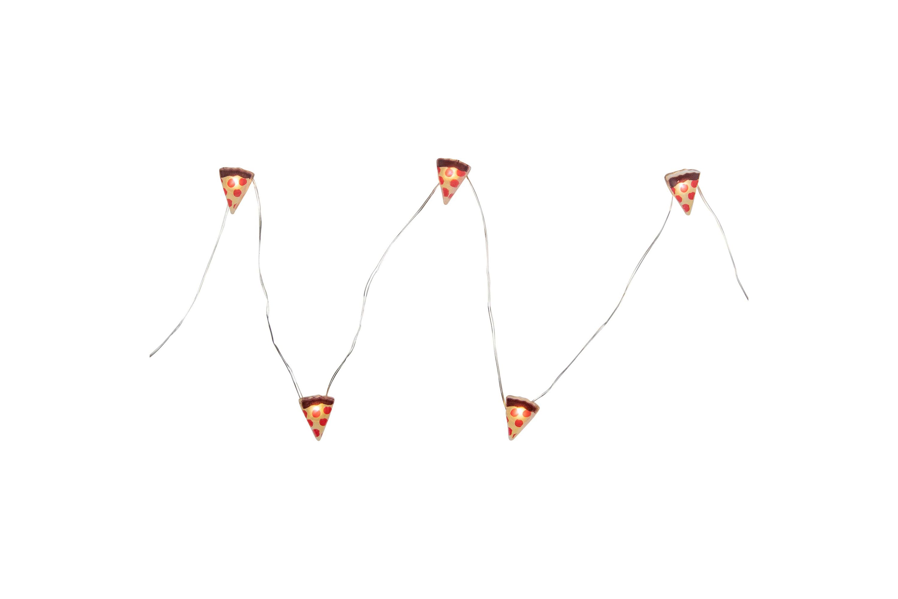 10-Count LED Pizza Fairy Lights - Warm White
