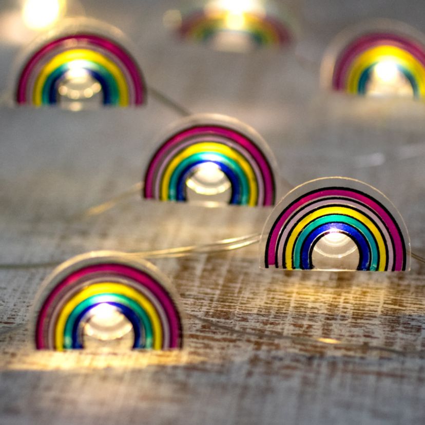 10-Count LED Rainbow Fairy Lights - Warm White