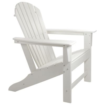 All Weather Recycled Plastic Outdoor Adirondack Chair  White