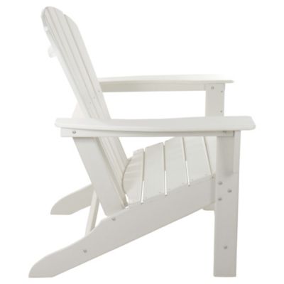 All Weather Recycled Plastic Outdoor Adirondack Chair  White