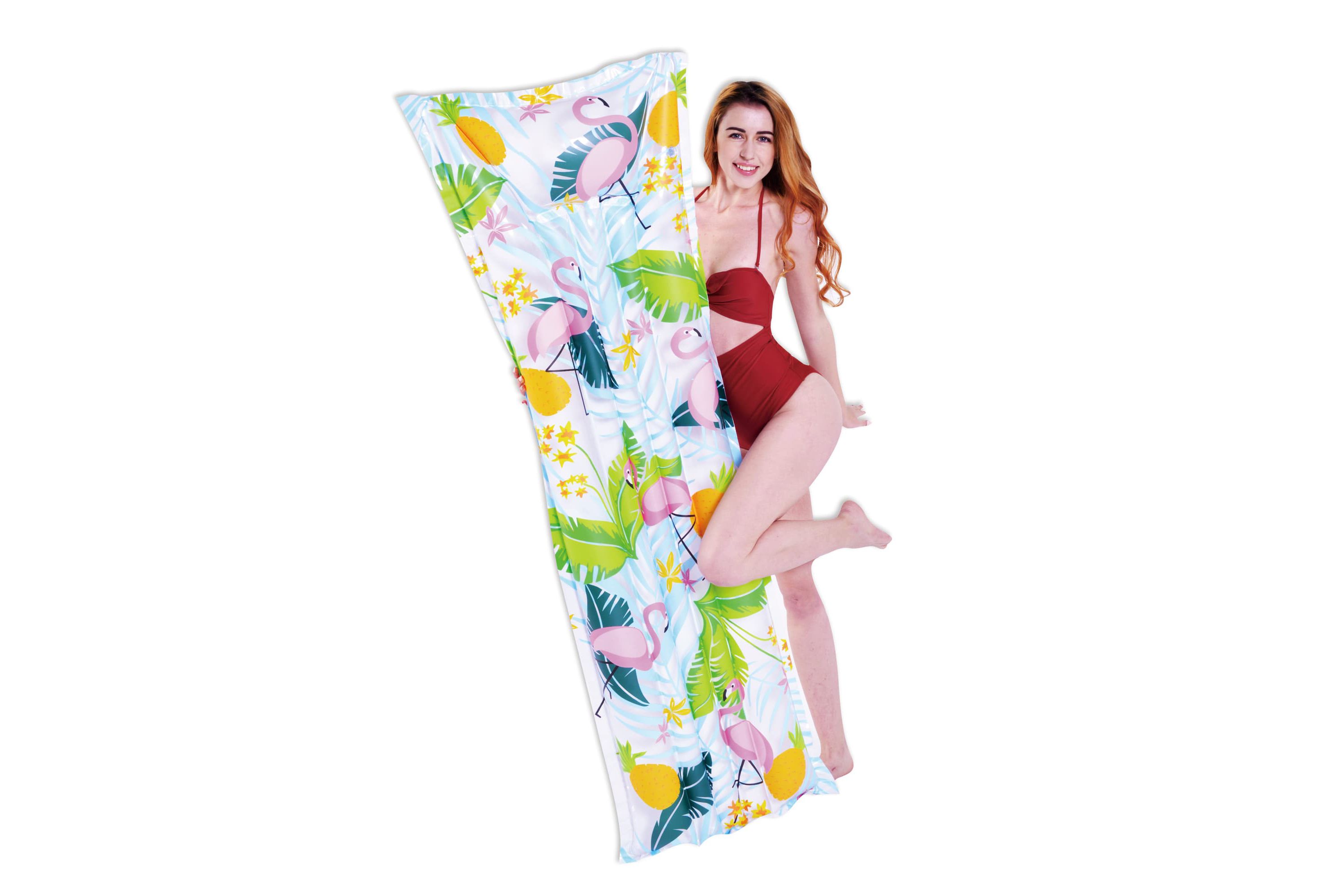 72" Inflatable Pink Flamingo Swimming Pool Float