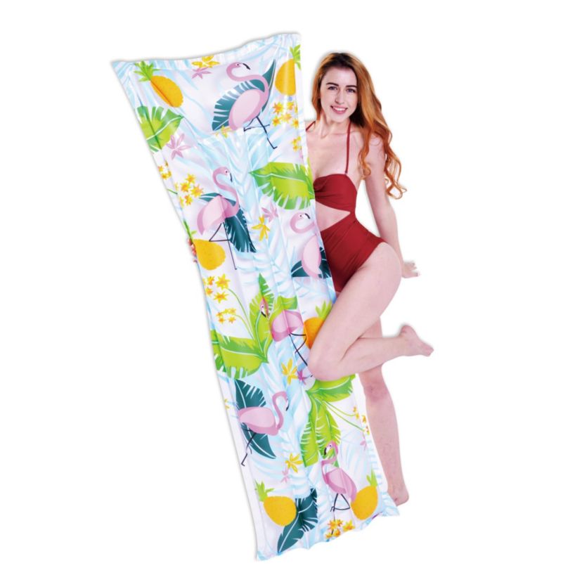 72" Inflatable Pink Flamingo Swimming Pool Float