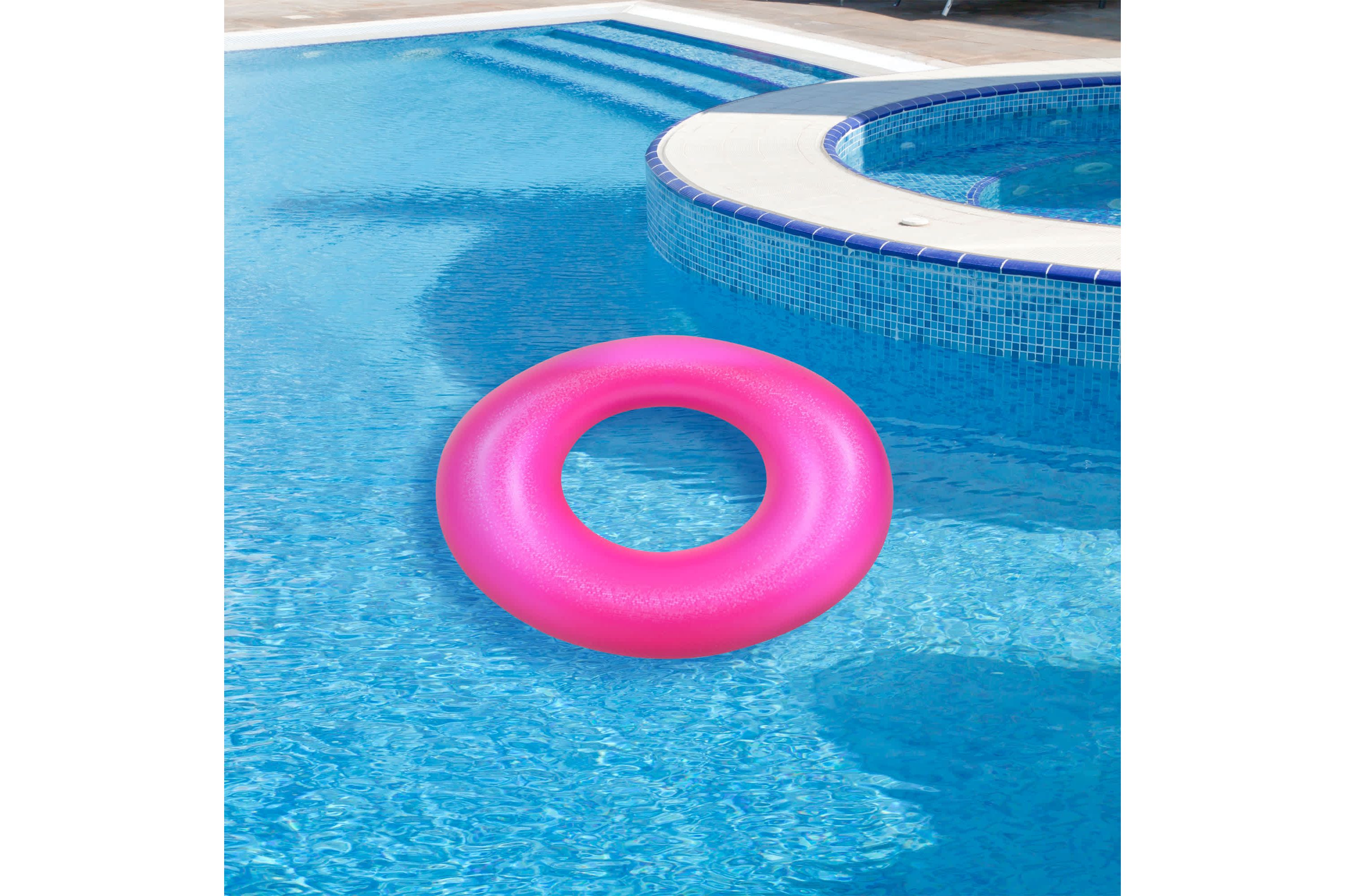 Inflatable Inner Tube Pool Float - 35" - Pink