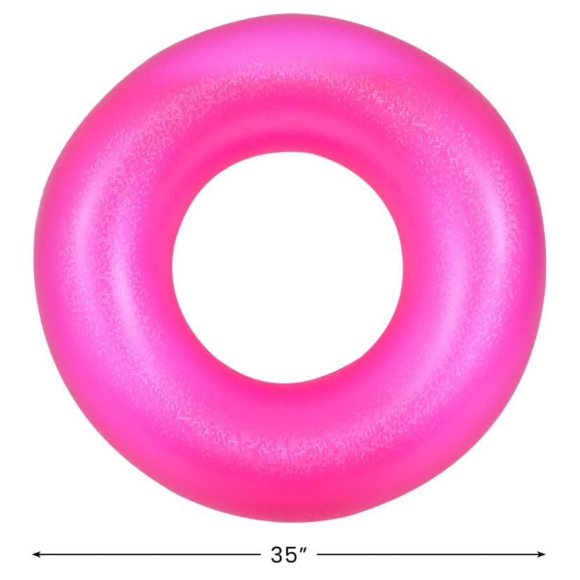 Inflatable Inner Tube Pool Float - 35" - Pink