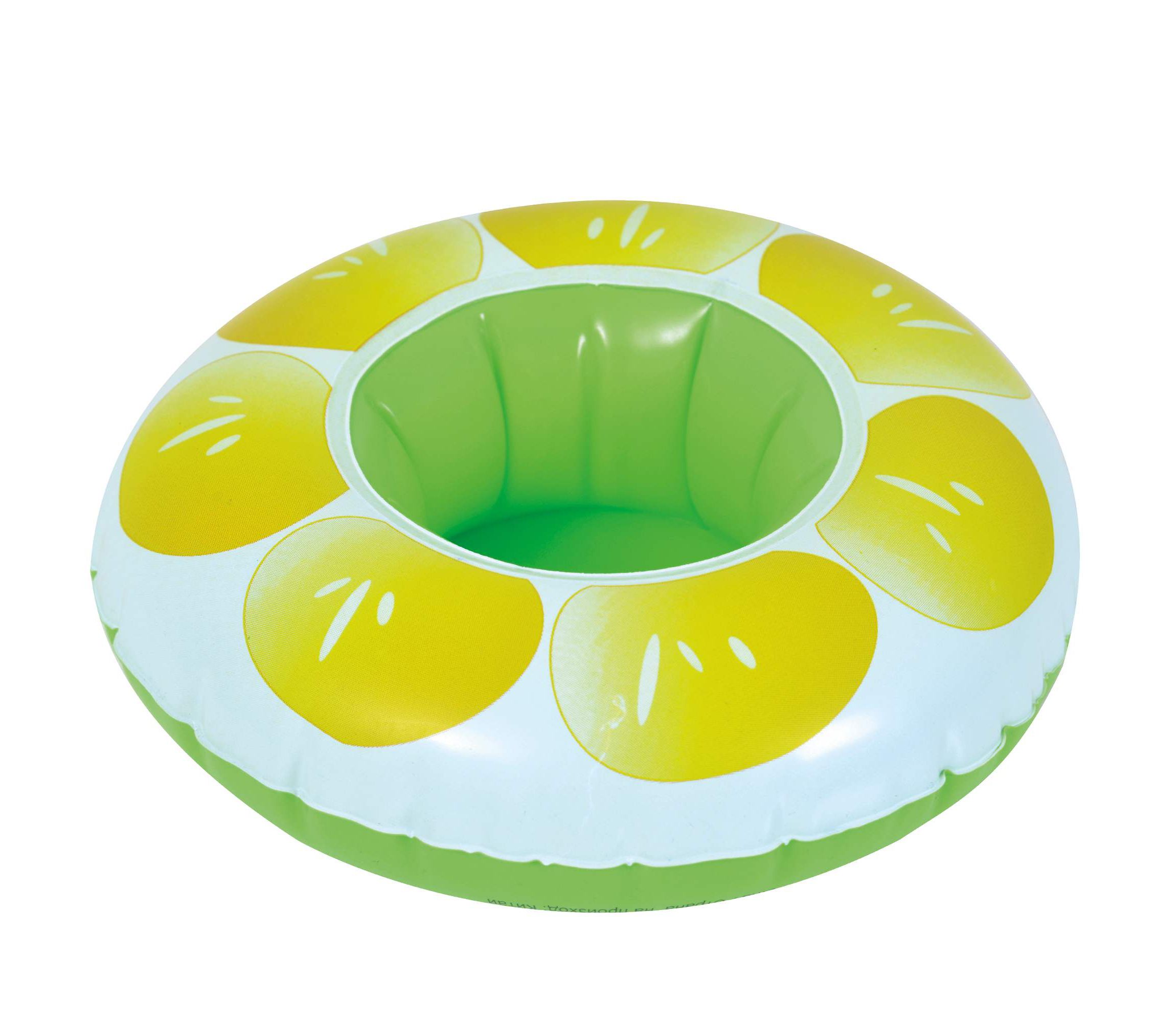 9" Inflatable Lemon Slice Swimming Pool Beverage Drink Holder