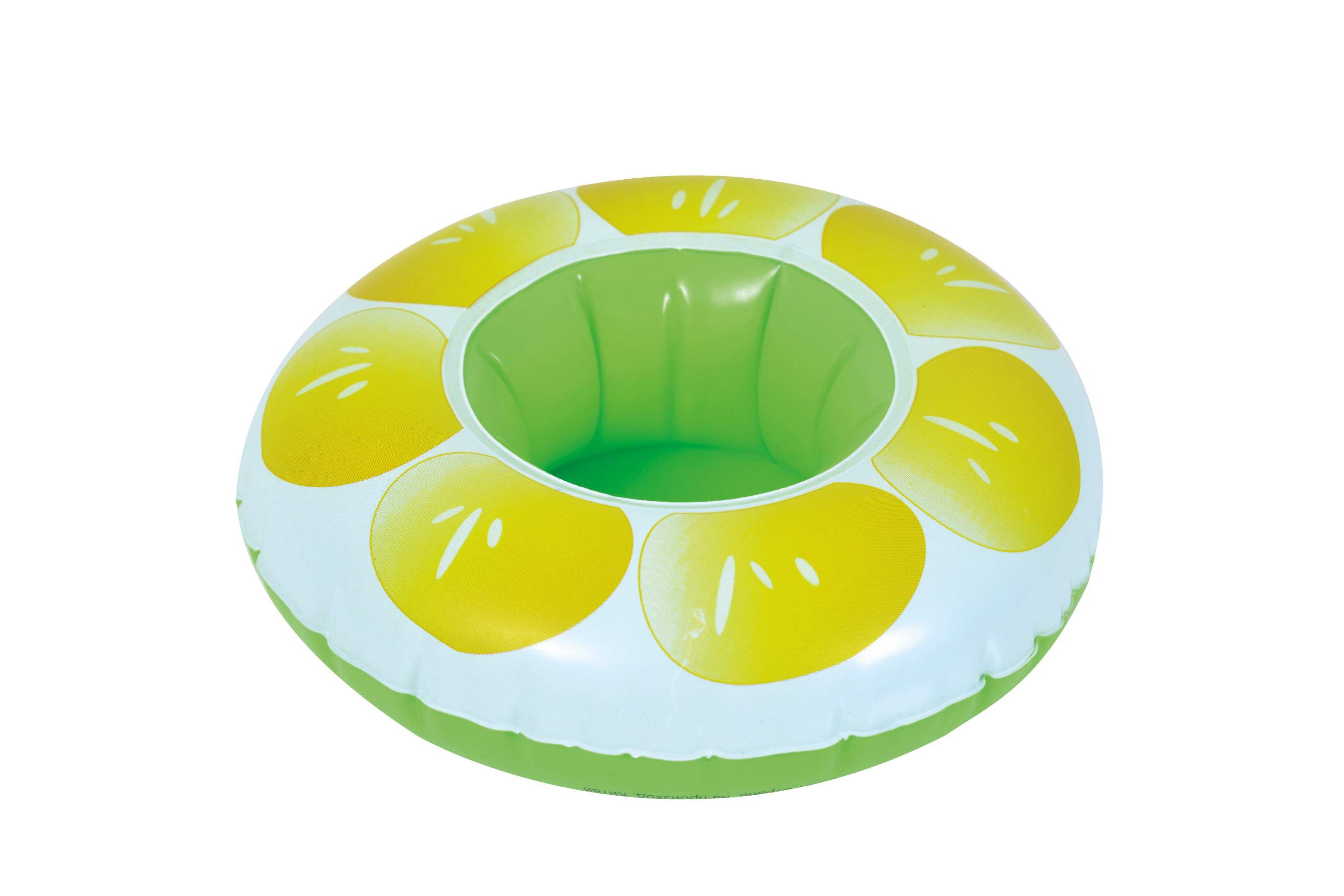 9" Inflatable Lemon Slice Swimming Pool Beverage Drink Holder