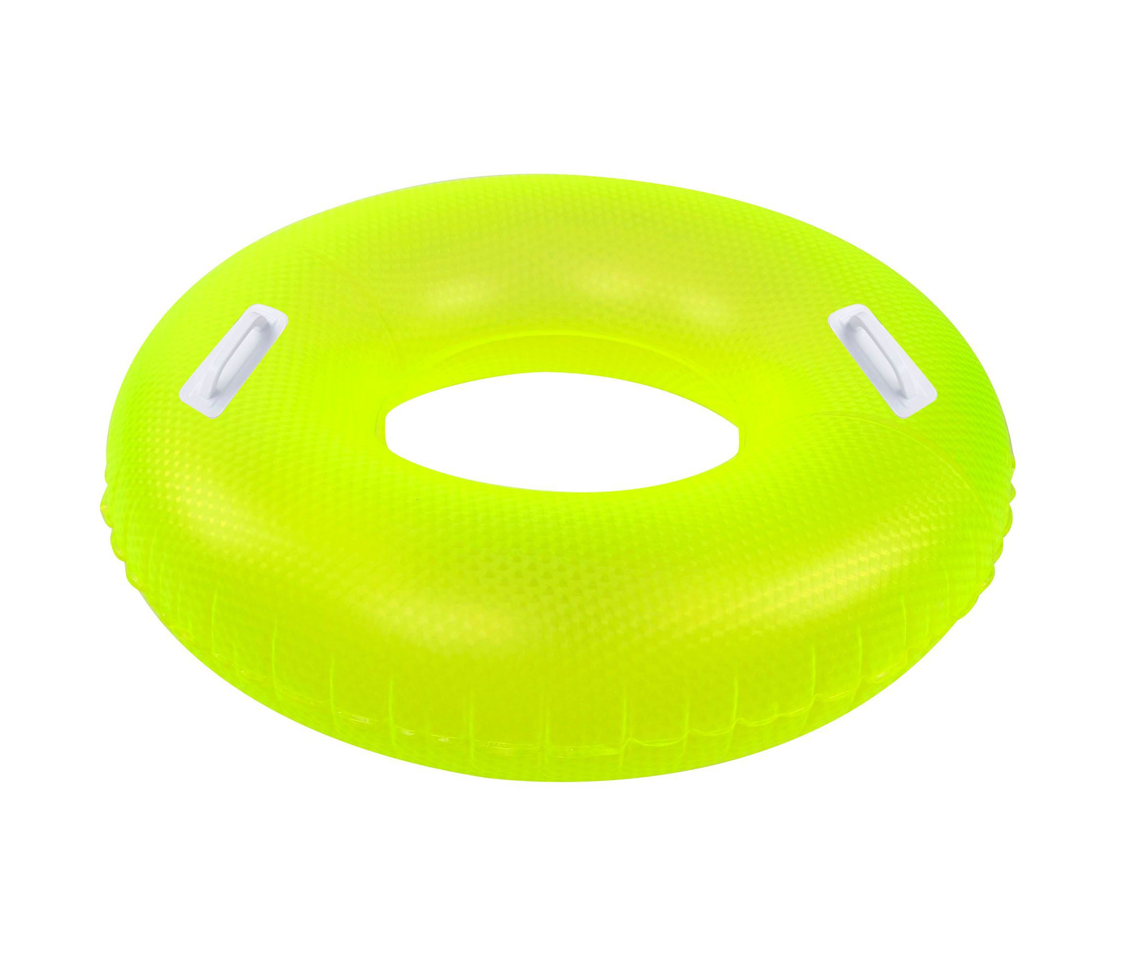 42" Yellow Sparkle Inflatable Swimming Pool Tube Ring Float