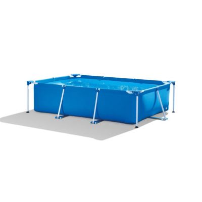 Pool Central 8.5Ft X 25In Rectangular Frame Above Ground Swimming Pool With Filter Pump